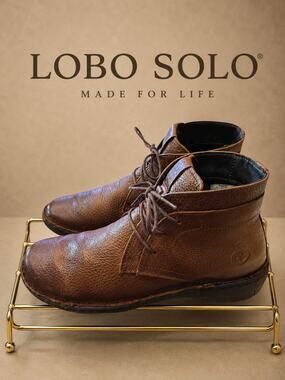 Lobo Solo 59643 Cafe TLI Brown Leather Chukka Boots US 9 w/Box